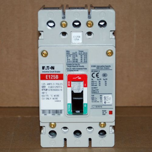 EATON EGB3125FFG CB 3-POLE, 125A UL489