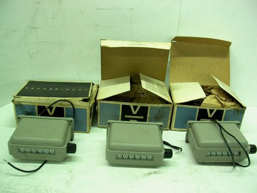 3 NEW Veeder-Root B120506-011 Electric 6 Digit Counters 230VAC 60Hz 8 Watt