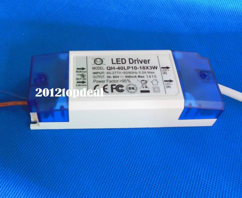 Constant Current Driver for 10-18pcs 3W High Power LED AC85-265V 40w 600mA 5pcs