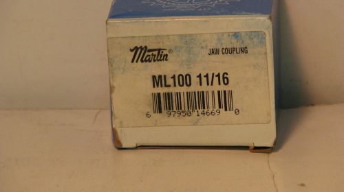 Martin ML100 x 11/16&#034; Steel Jaw Type Shaft Coupling Hub ML100x11-1/16 NIB