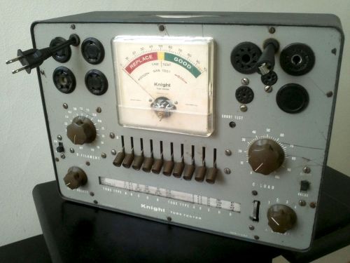 Vintage Knight 600 Series Vacuum Tube Tester Guitar Amp Allied Radio USA KG-600