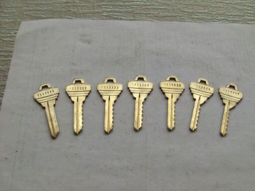 lot of  7 GOAL Dept keys    Locksmith