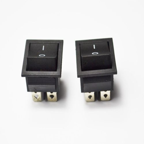 2pcs   DPDT Double Pole Double Throw 6 Pin Rocker Switch