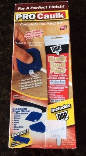 DAP PRO CAULK COMPLETE CAULKING KIT INCLUDES TOOLS KITCHEN BATH As Seen On TV