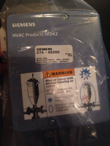 New siemens hvac actuator skd62u 599-03205 3 way valve 1-1/2&#034; for sale