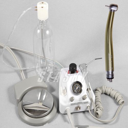 Dental Portable Turbine Unit Work Compressor + High Speed Torque Large Handpiece