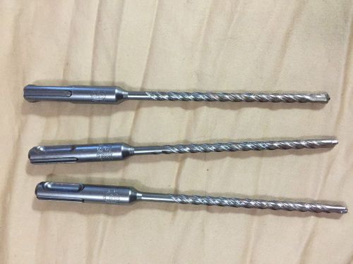 (3) 3/16 x 4x6 dewalt sds-plus hammer drill bit, concrete, masonry  germany for sale