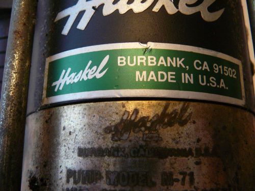 Haskel Pump