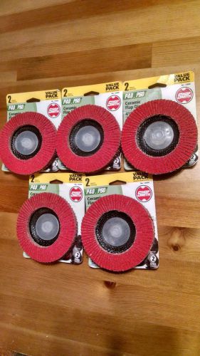 *Lot of 5* Shop Smith Ceramic Flap Disc ~ Multi pack P40 &amp; P60 ~ TEN DISCS TOTAL