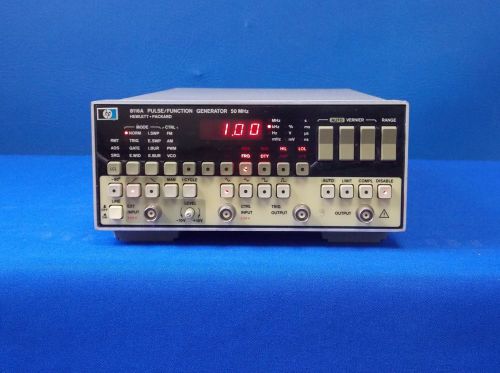 Agilent 8116A  1mHz - 50MHz, 32 Vp-p, Pulse/Function Generator