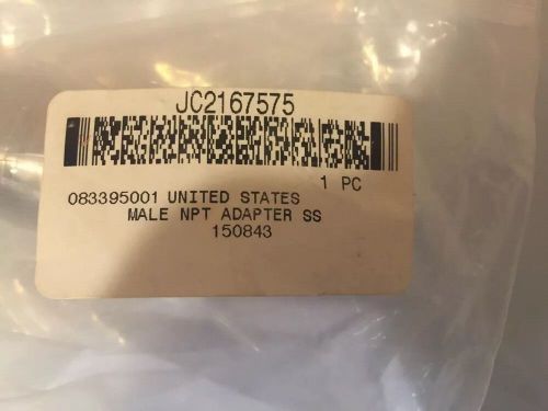 SWAGELOK JC2167575 ADAPTER, SS 3/4&#034; Kwik-Clamp x 3/4&#034; Male NPT, *NEW* 150843