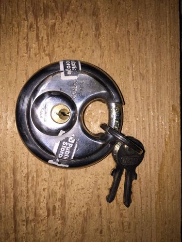 Hardened stainless steel disc padlock 70mm 2 3/4&#034; storage unit locker lock for sale