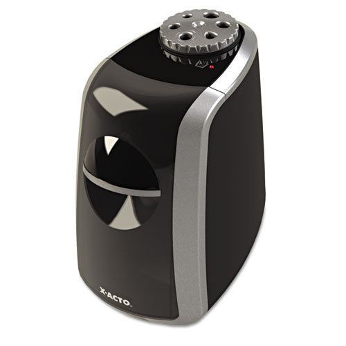 SharpX Principal Electric Pencil Sharpener, Black/Silver