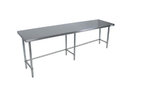 Open Base All Stainless Flat Work Table 72&#034; x 30&#034; Restaurant, Bar BSVTOB-7230