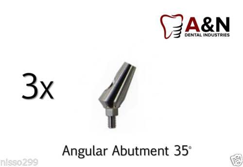 3 angular titanium abutment 35&#039; hex dental implant lab prosthetics, free ship for sale