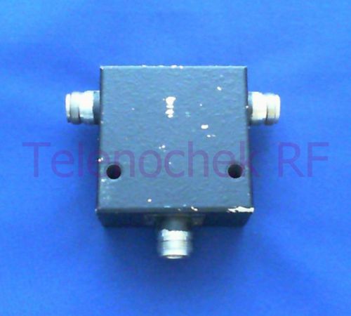 RF microwave single junction circulator 475 MHz CF/  100 MHz BW/ 150 Watt/ data