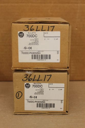 ALLEN-BRADLEY 700DC-PK200Z24 CONTROL RELAY