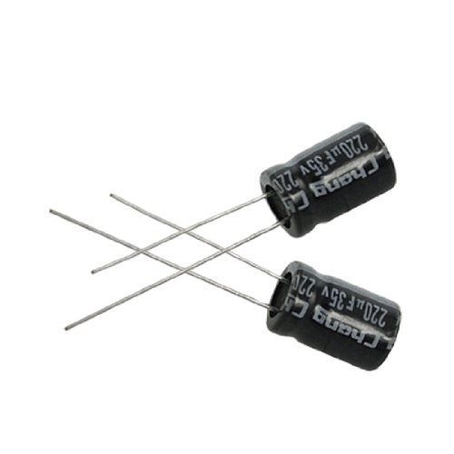 20 x 220uF 35V 105C Radial Electrolytic Capacitor 8x12mm