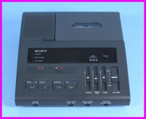 Sony BI-85 Std Cassette Transcriber + Power Supply