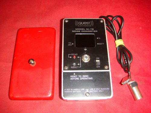 QUEST Electronics DOSIMETER NOISE METER TOOL M-7B