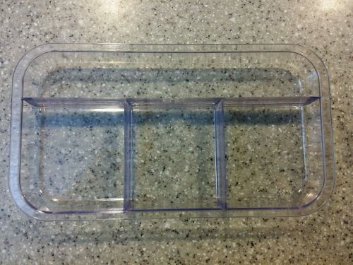 Dental Porcedure Tub Slide Tray Divided ZIRC