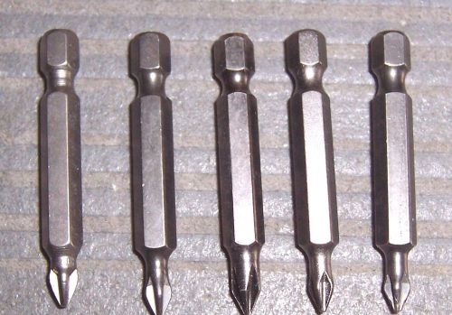 5 ea. Irwin 93003 #1 x 1-15/16&#034;  Phillips Power Bits