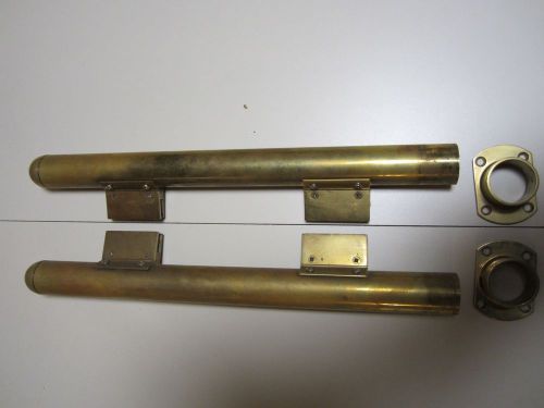 1set of Solid Brass 18&#034; Case Sneeze Guard Post left and right