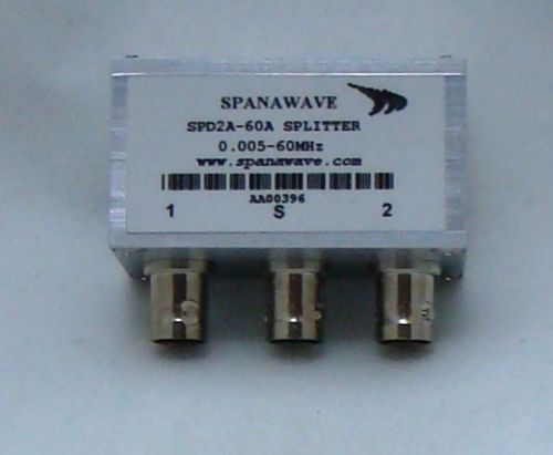 NEW Spanawave Power Splitter 0.005-60 MHz SPD2A-60A