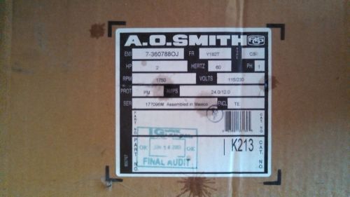 Century / AO Smith K213 2HP Farm Duty Motor TEFC 1 Phase