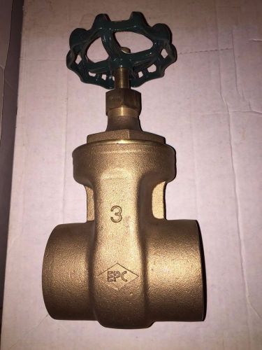 3&#034; inch Brass CxC Gate Valve