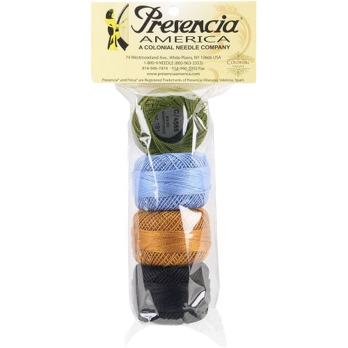 Presencia America Perle Cotton Balls Sampler 77yd-Bertie&#039;s Spring 4/Pkg