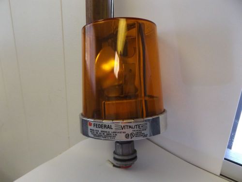 WHOLESALE LIQUIDATION FEDERAL SIGNAL VITALITE AMBER ROTATING BEACONLIGHT 121S