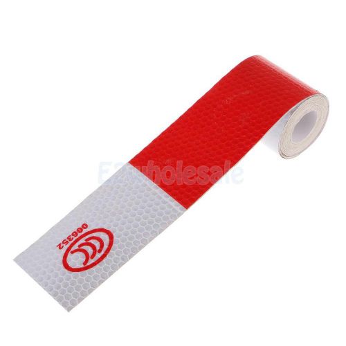 Red White Reflective Safety Warning Conspicuity Tape Sticker for Car Truck