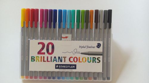 20 Brilliant Colours Pack STAEDTLER Triplus Fineliner 0.3mm