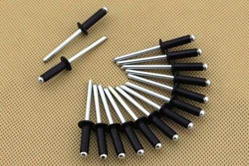 100Pcs Aluminum Blind Rivets Pop Rivets Dome Head Open End Black M2.4 M3.2 M4 M5