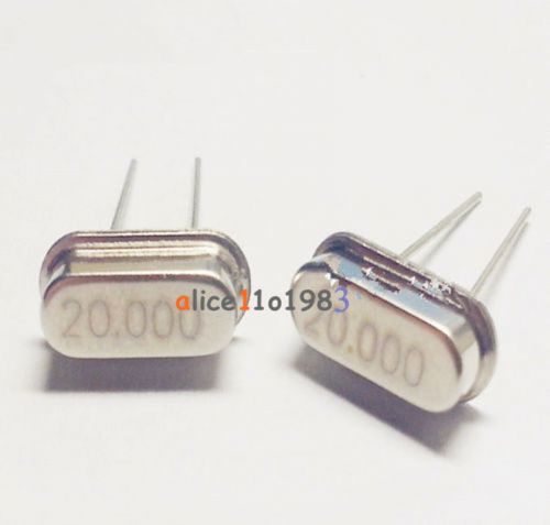 20Pcs New 20.000MHZ 20MHZ 20M HZ HC-49S Crystal Oscillator AL