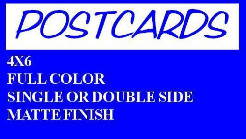 250 Custom Full Color 4x6 Postcards Free Shipping