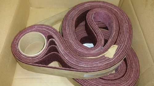 3M SCOTCH BRITE SURFACE CONDITIONING BELTS 2&#034; X 96&#034; A MEDIUM RED SCOTCH-BRITE