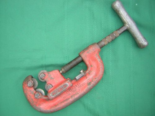 RIDGID No. 42-A Four Wheel Pipe Cutter Very Good Condition 3/4&#034; to 2&#034;