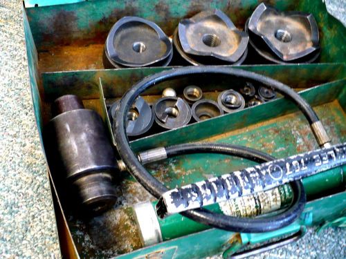 Greenlee 7310 Hydraulic Knockout Punch Driver Set Slug Buster -1/2 - 4&#034;