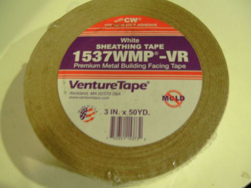Venture Tape 1537wmp-vr   3&#034;x150&#039; White Vinyl Tape 1 roll white sheathing tape