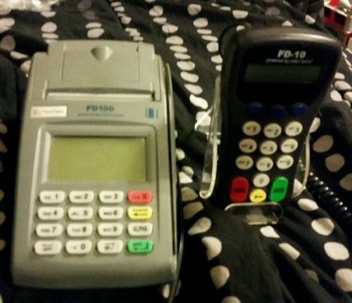 First data FD100 + FD-10 Credit card reader machine