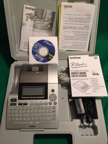 Brother p-touch pt-2710 label thermal printer  excellent condition for sale