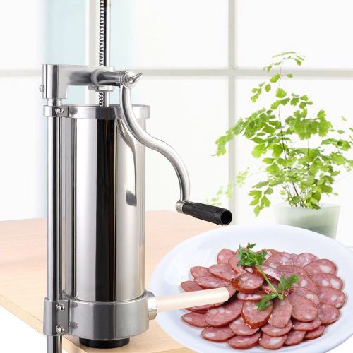 Stainless Steel Meat Maker Filler Commercial Vertical Sausage Stuffer New