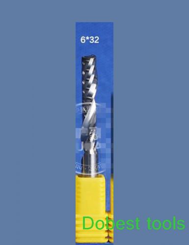 1piece single flute woodworking engraving aaa acrylic pvc aluminum cnc 6*32mm for sale