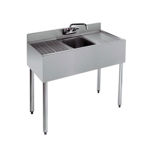 Krowne KR18-31C - Royal 1800 36&#034; 1 Compt Bar Sink, 12&#034; Drainboards On Left/Right