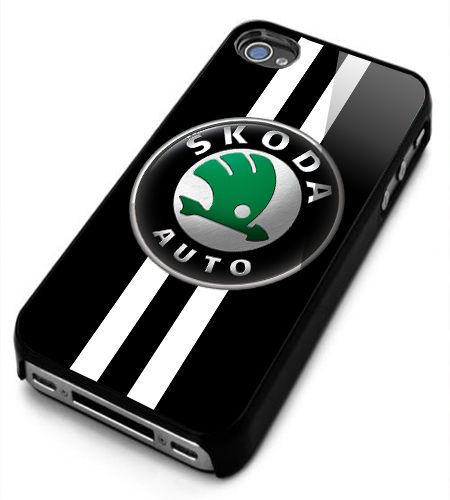 Skoda Auto Emblem Car Logo On iPhone Samsung Hard Case Plastic Cover