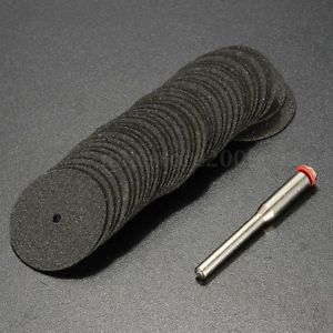 36pcs 24mm Cutting Disc Wheel + Mandrel For Dremel Minicraft Cut Off Rotary Tool