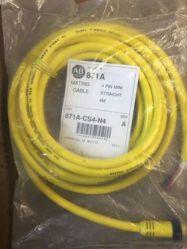 Allen Bradley 871A-CS4-N4 4 Pin Mini Cable Straight 4M