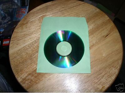 1000  GREEN CD / DVD PAPER SLEEVE WITH WINDOW JS202